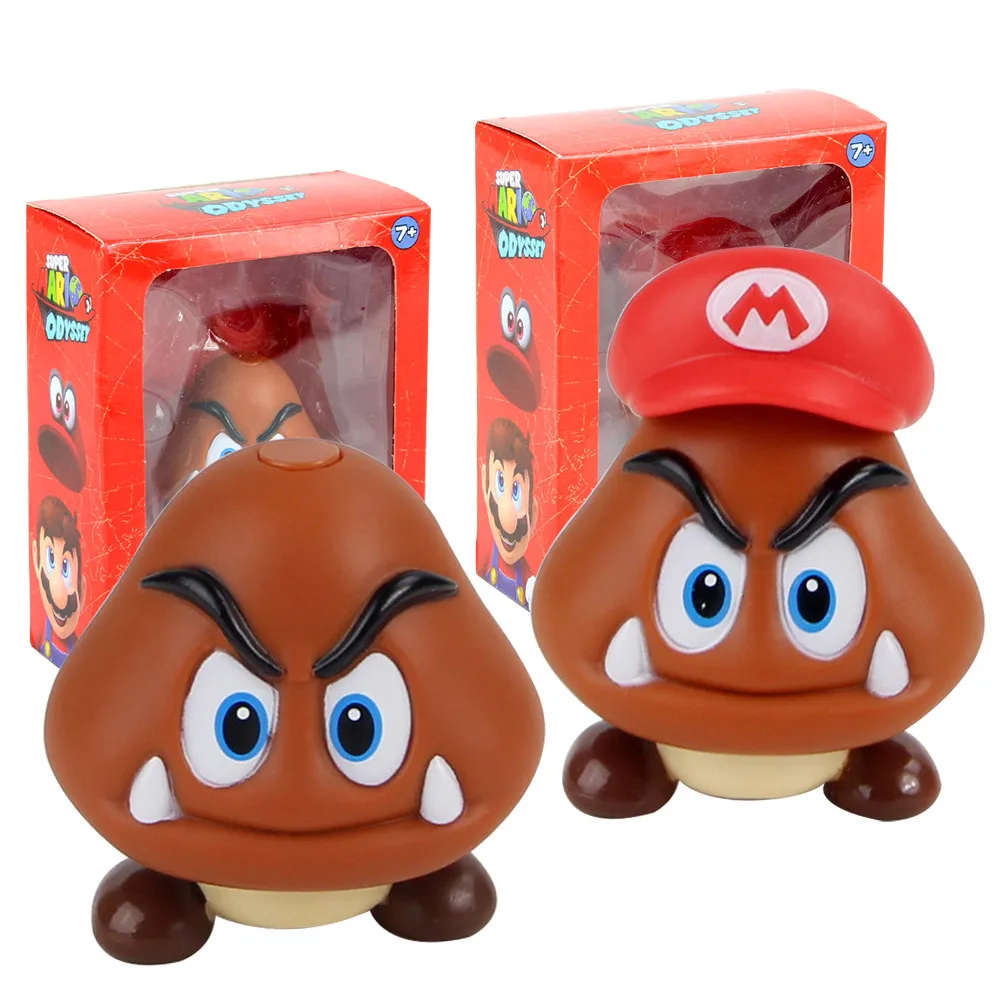 2 стиля Super Mario Bro Goomba ПВХ фигурка Коллекционная модель игрушки милый грибок куклы подарок для детей