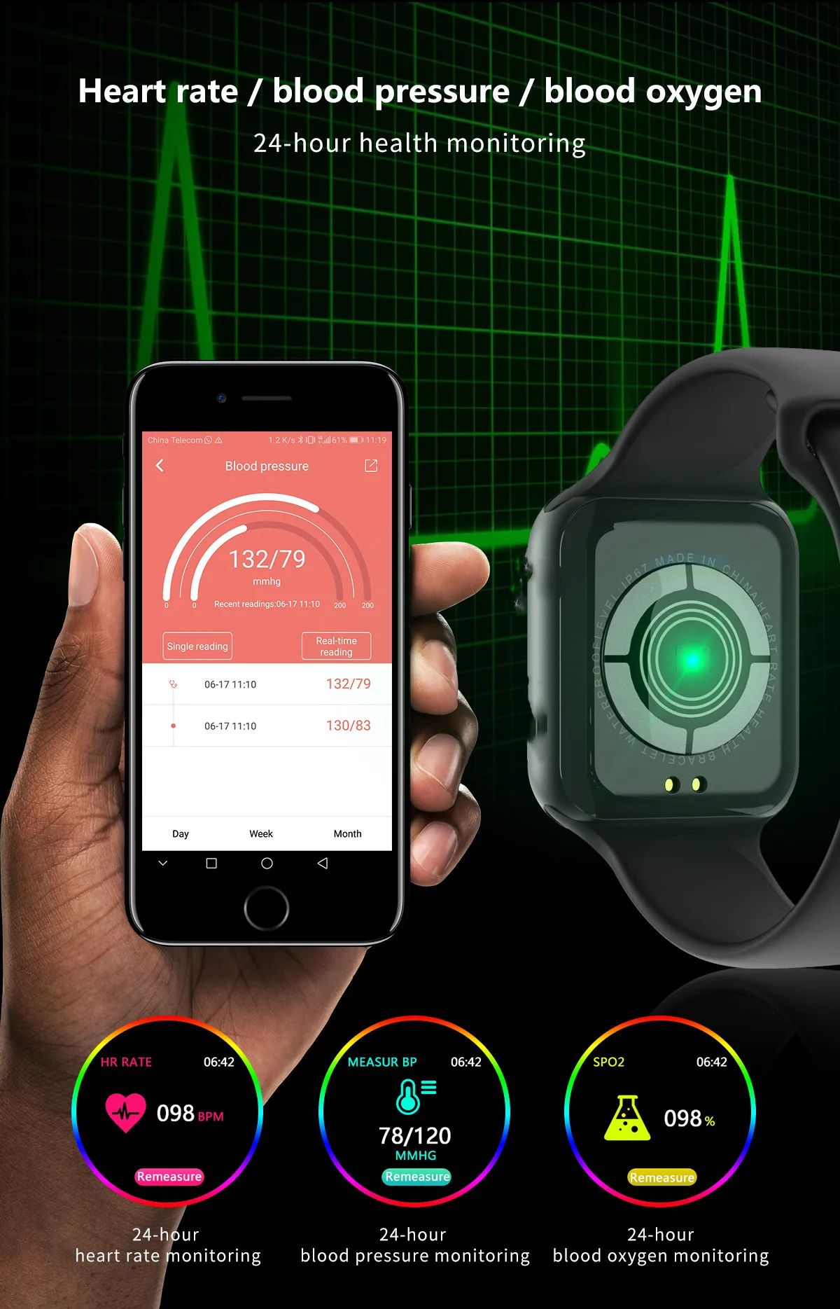 F10 Smartwatch IP68 водонепроницаемый монитор сердечного ритма Bluetooth Спорт фитнес-трекер для мужчин для iPhone xiaomi Androidphone