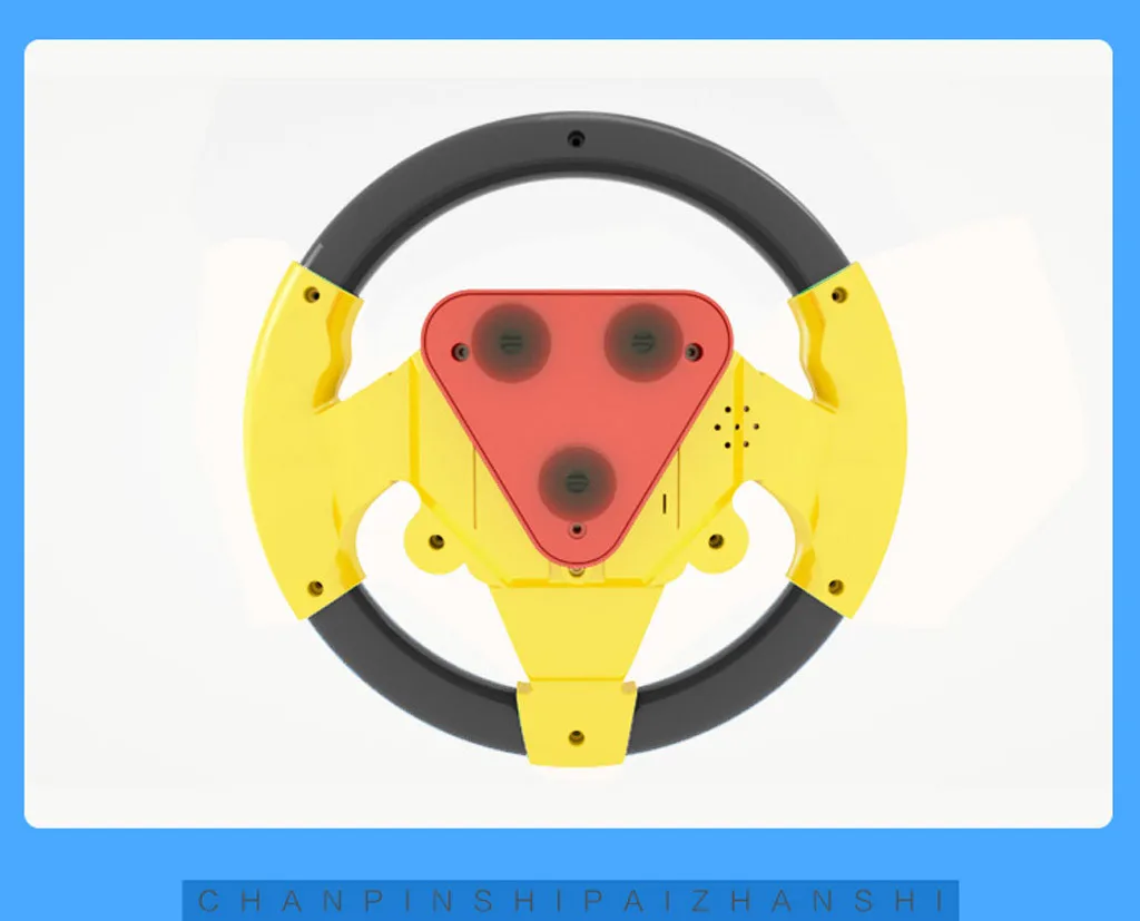 MUQGEW Aducating игрушки для детей Моделирование игрушки маленький руль со звуком и светом имитация рулевая Игрушка Мальчики Wy6 - Цвет: Цвет: желтый