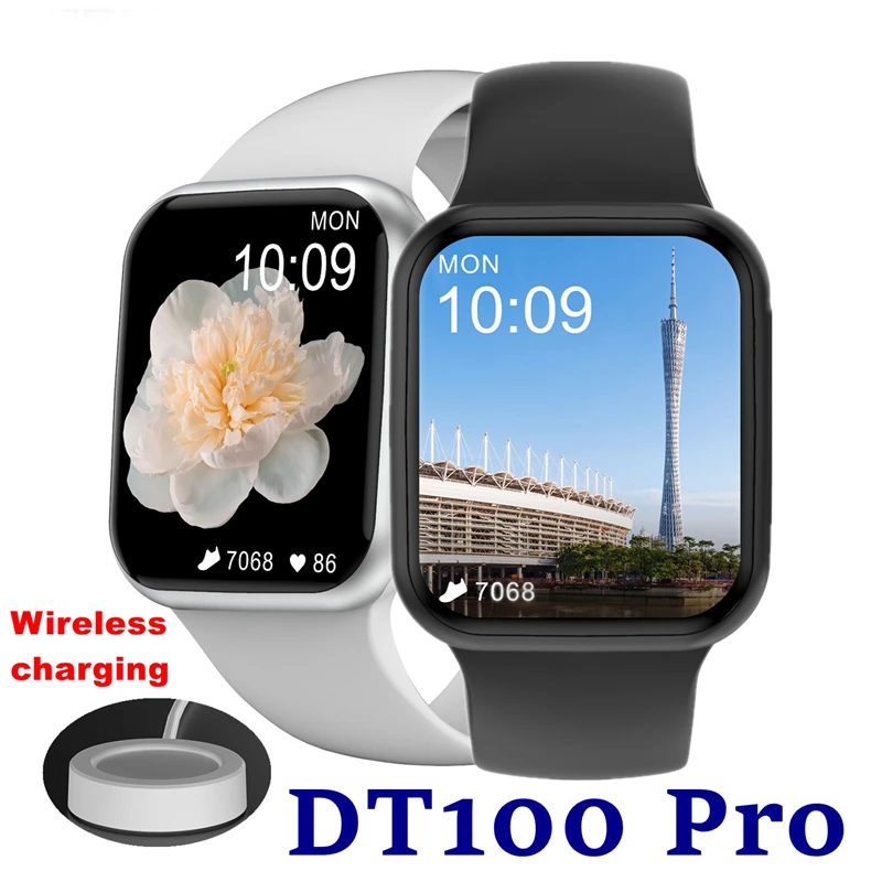 IWO DT100 Pro Smartwatch 1.75inch Screen Men Smart Watch Women Bluetooth Call Watches Waterproof For android iOS Phone