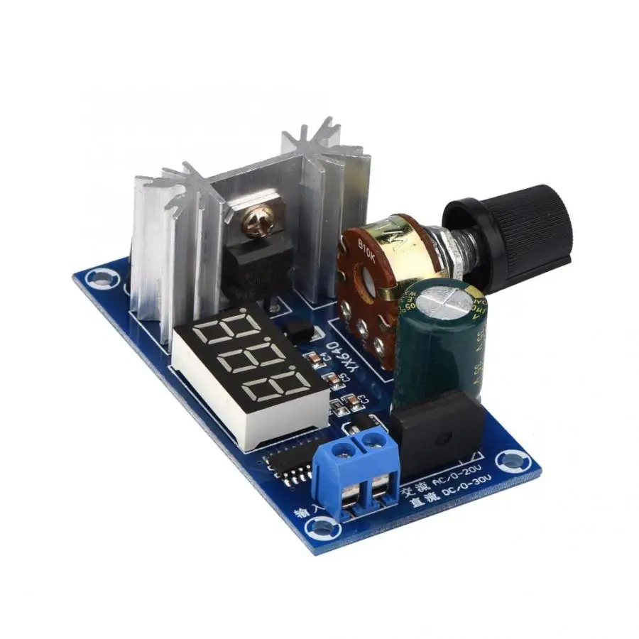 LM317 регулируемый регулятор напряжения блок питания цифровой дисплей напряжения Регулируемый источник питания