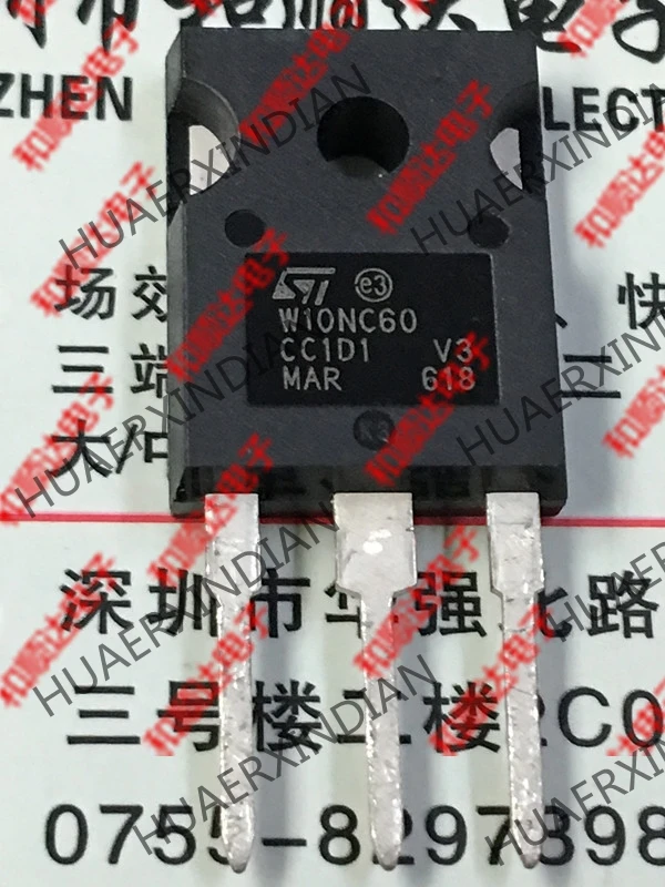 20 шт./лот W10NC60 STW10NC60 T0-247 600V 10A