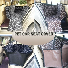 Оксфорд следа переноски задняя водонепроницаемый чехол на сиденье автомобиля для питомца коврики Гамак Протектор с ремнем безопасности