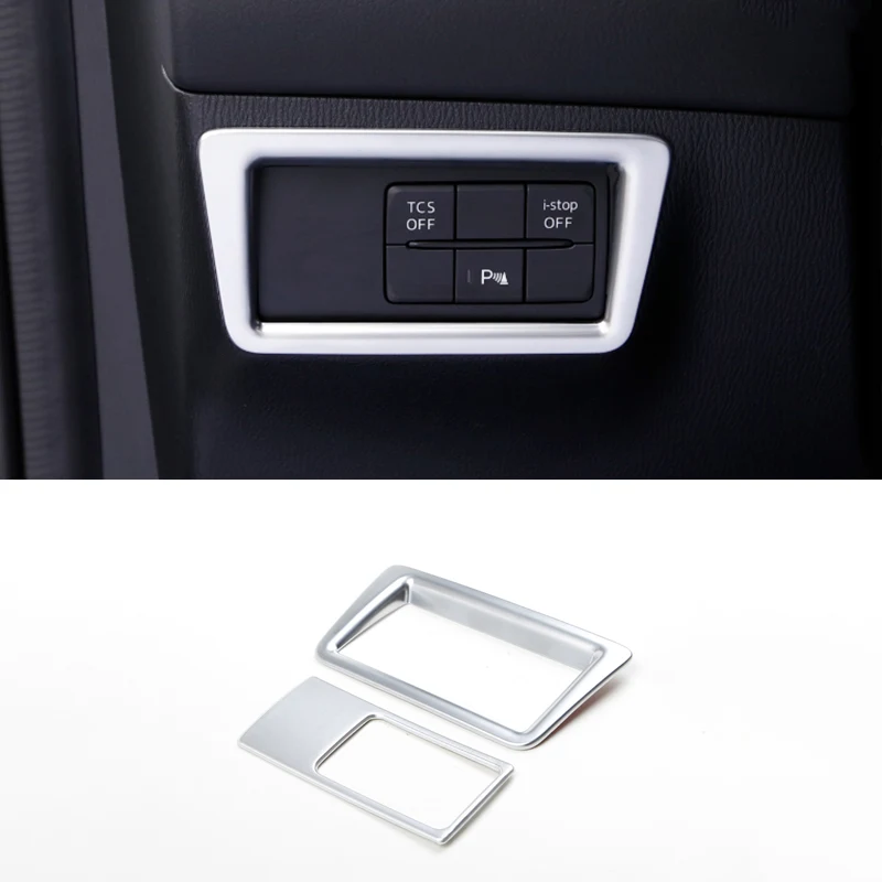 Car Headlight Switch Sequin Adjust Cover Trim Interior Mouldings For MAZDA CX-5 CX5 CX 5 2017 2018 2019 Accessories | Автомобили и