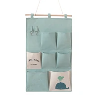 Wall Hanging Storage Bag Fabric Pouch Multi Pockets Multilayer Closet Door Hanging Storage Bag Home Cosmetics Toys Organizer 1