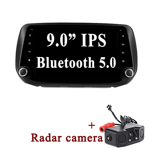 with Radar camera YAZH для hyundai Santa Fe Автомобильный дисплей с 9,0 ”ips 1024*600 HD радио/SWC/OBD/Carplay/зеркальная связь/Bluetooth 5,0 - Цвет: with Radar camera