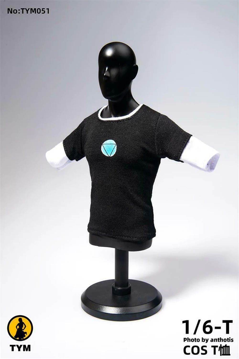 

Scale 1/6 TYM051 Iron Man Tony Stark Shirt Fit 12" Male Body 12" Figure Accessory