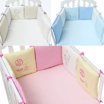 

Toddle Baby Crib Bedding Bumper Free-combination 6 Pieces Cotton Crib Bumpers