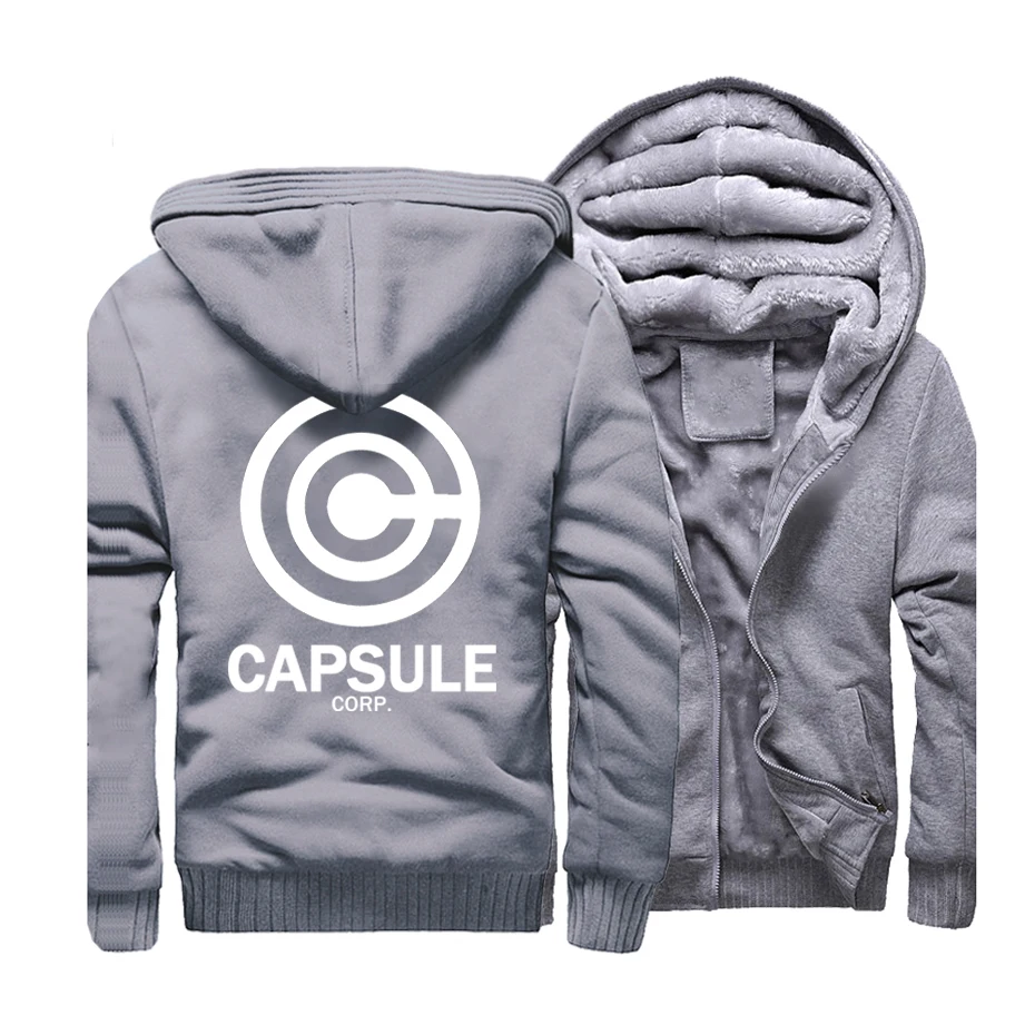 Japan Winter Men Thick Warm Fleece Jacket Anime Coat Dragon Ball Coats Hoodies Sweatshirts Outwear Streetweat Sportswear Jackets