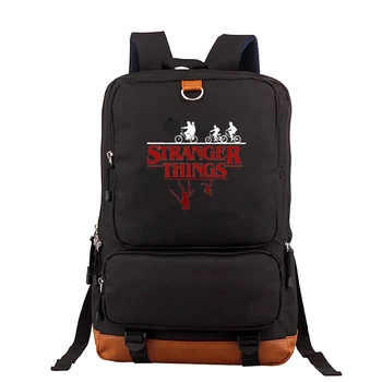 

Mochila Anime Sac A Dos Stranger Things Backpack 13xl Book Bag Rucksack Pink Leather Backpack Backbag Girls Zipper Tassen
