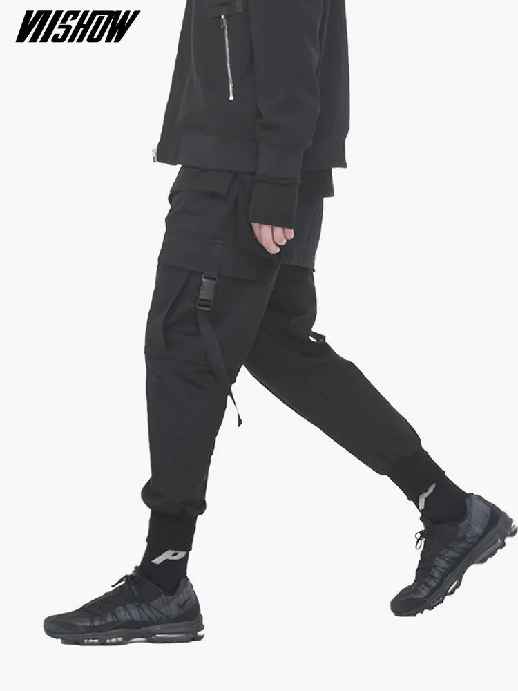 VIISHOW уличная одежда мужские штаны брендовые 100% хлопок Pantalon Homme хип хоп джоггеры 2019