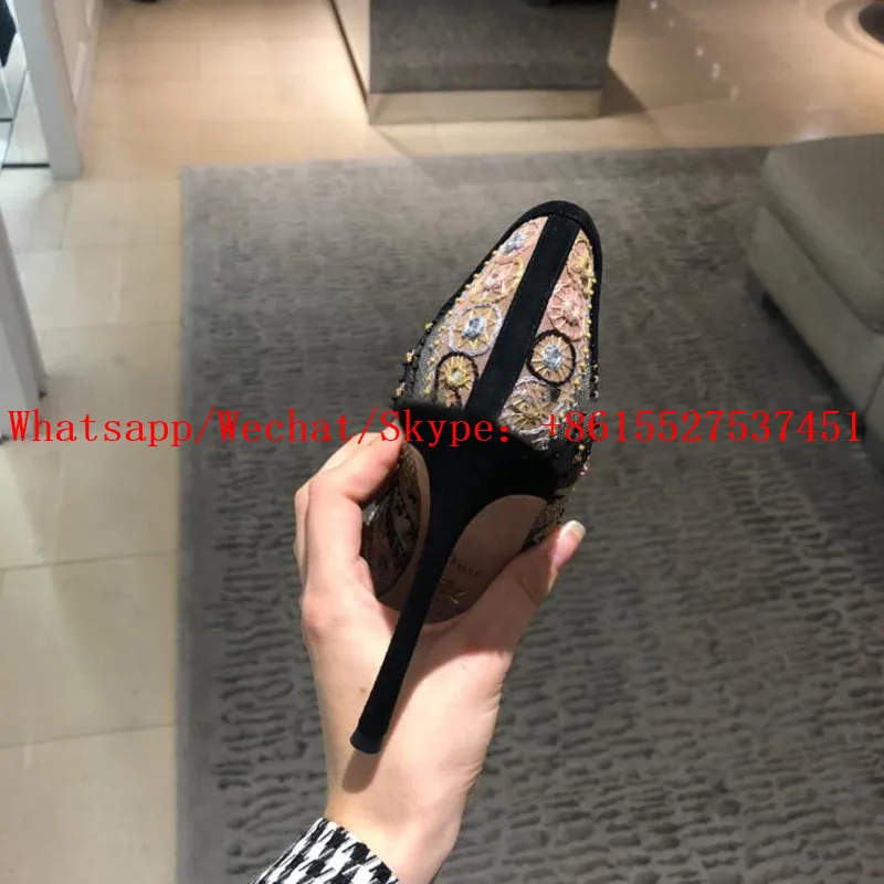 Женские туфли лодочки на высоком каблуке с острым носком|Туфли| |