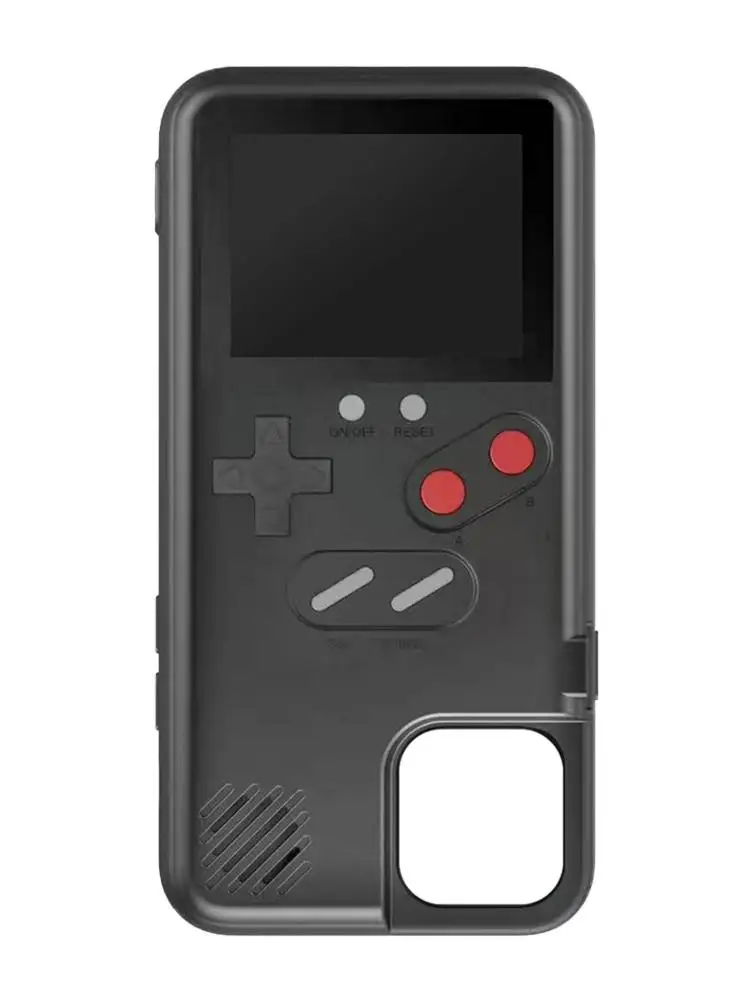 Color Screen Game Machine For Apple 11/Pro/Max Mobile Phone Shell Handheld Game Phone Case Retro 3D Case With 36 Small Game