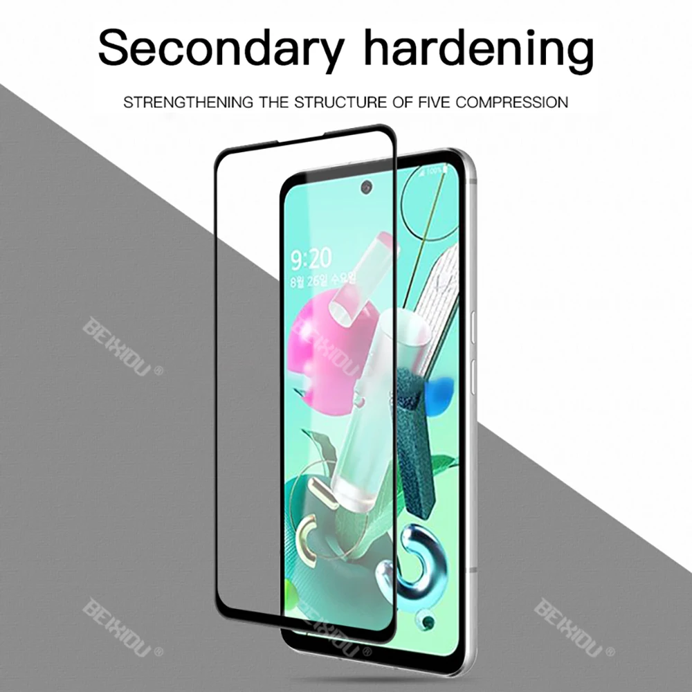 New 9D Tempered Glass For LG Q92 5G Full Cover Screen Protector tempered glass For LG Q92 5G 6.67 glass film