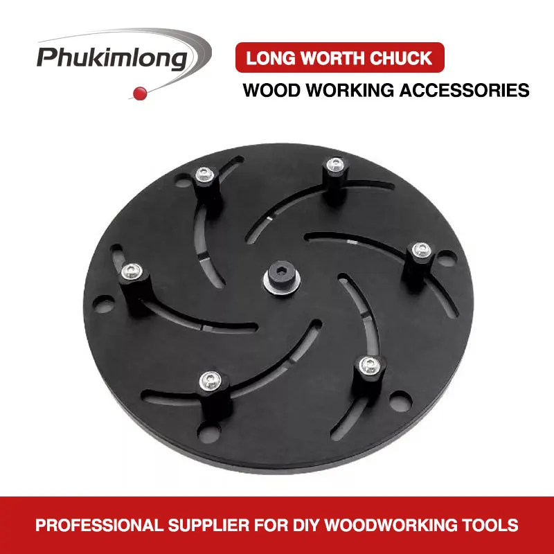 Phukimlong  10“ 250mm Wood Turning Lathe Chuck Bowl Making Clamping Protecting Chuck Woodworking Machine Tool Accessories