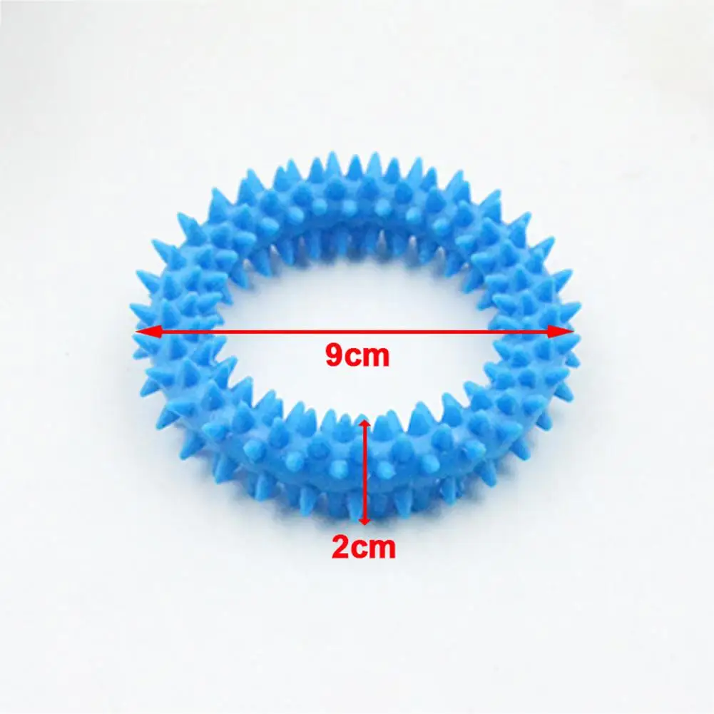 Pet rubber thorn ring circle toy training dog molar dog pet bite soft rubber toy