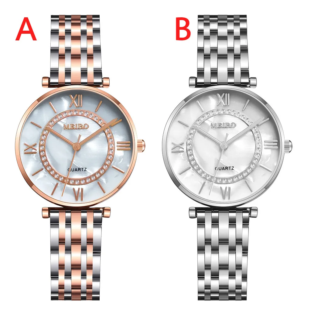 Women's Quartz Stainless Steel Newv Strap Watch Analog Wrist Watch 2021 New Women Watches Luxury Bracelet Watch Jewelry