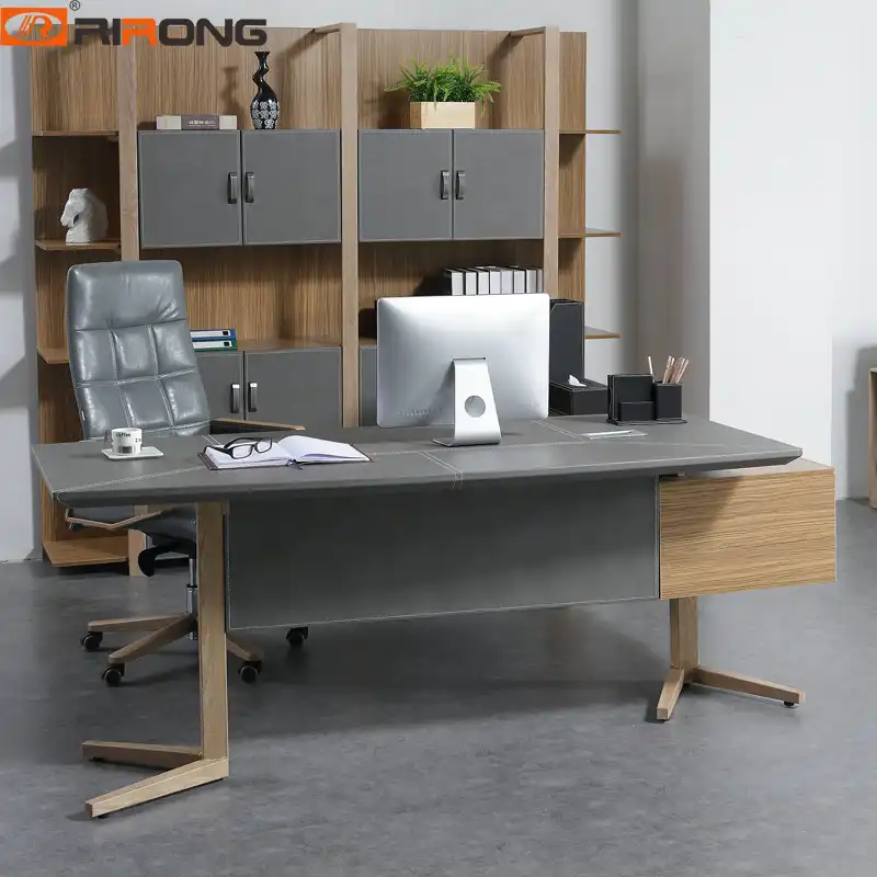 Nordic Design Small Grey Color Office Furniture Set Home Study