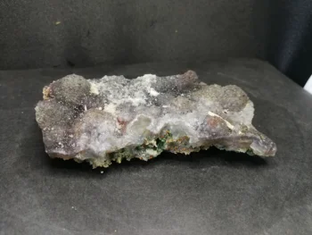 

140.0gNatural amethyst gypsum crystal, a variety of mineral specimen home furnishing