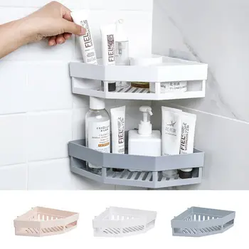 

3 Colors Corner Storage Rack Holder Shelves Bathroom Organizer Triangular Shower Shelf Home Bathroom Convenient Shelves