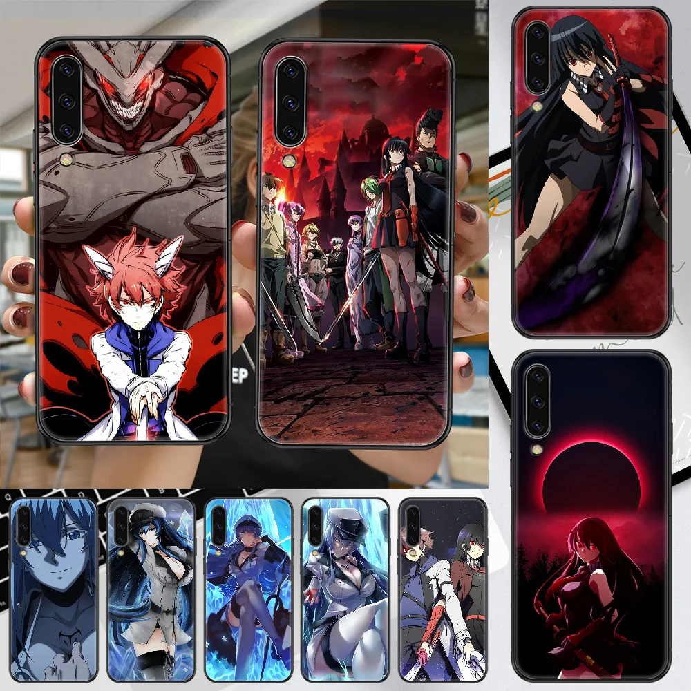 Чехол Akame ga KILL для телефона Samsung Galaxy A 3 5 7 8 10 20 21 30 40 50 51 70 71 E S 2016 2018 4G Черный Модный