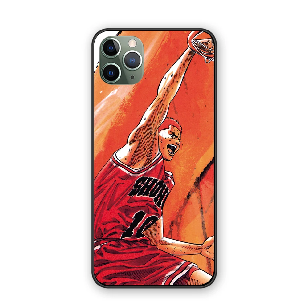 Slam Dunk для iPhone 5 5S 6 6s 7 8 Plus X XS XR 11 Pro Max черный чехол ТПУ - Цвет: 11