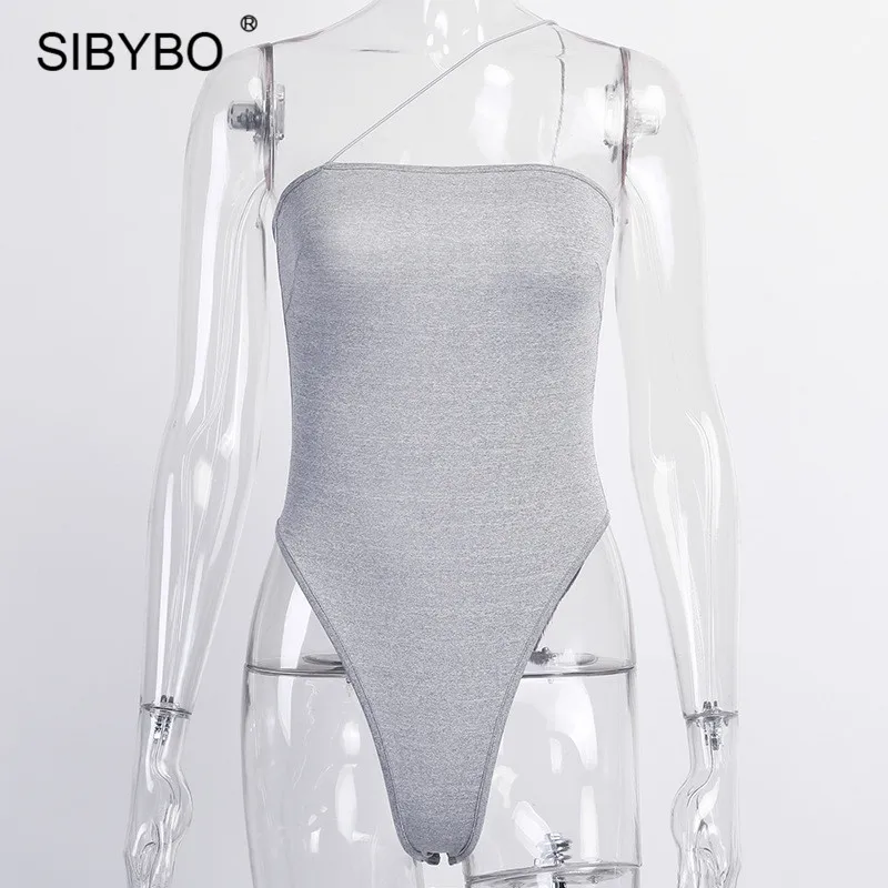 Женский хлопковый боди с открытыми плечами SIBYBO облегающий Боди без бретелек