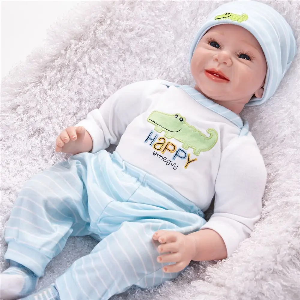 Pickwoo 23'57cm bebes кукла-Реборн, кукла для маленькой девочки, мягкий силиконовый хлопок, Boneca reborn Brinquedo, подарки на день детей, игрушки, plamate