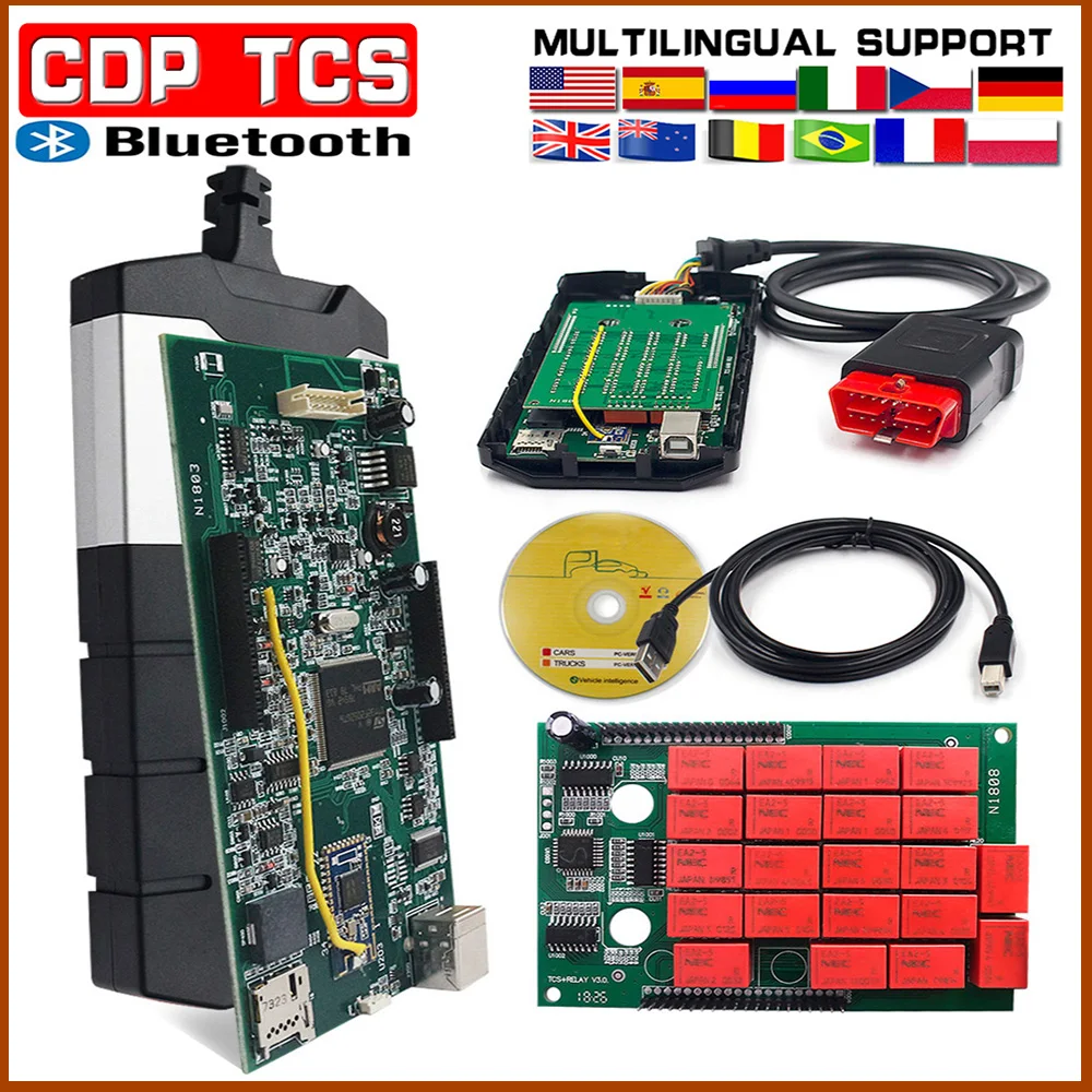 

Newest V9.0 Multidiag Double Board With Bluetooth Car Truck Diagnostic Tool 2017.01 Keygen Software with Cables