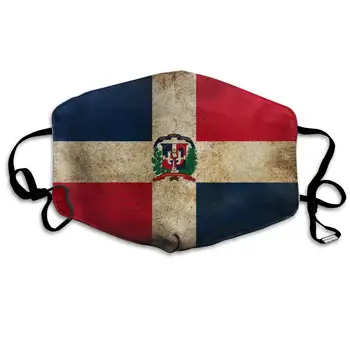 

Unisex Mouth Mask for Kids Teens Men Women Lovers-Reusable Washable Windproof Motorcycle Face Masks Dominican Republic Flag
