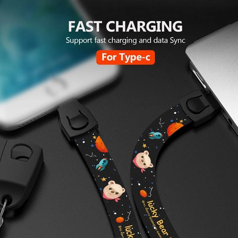 Ремешок для сотового телефона Micro-usb кабель для зарядки, 33,5 дюймов линейка Lanyards шейный шнур для зарядки телефона/ключей/работы