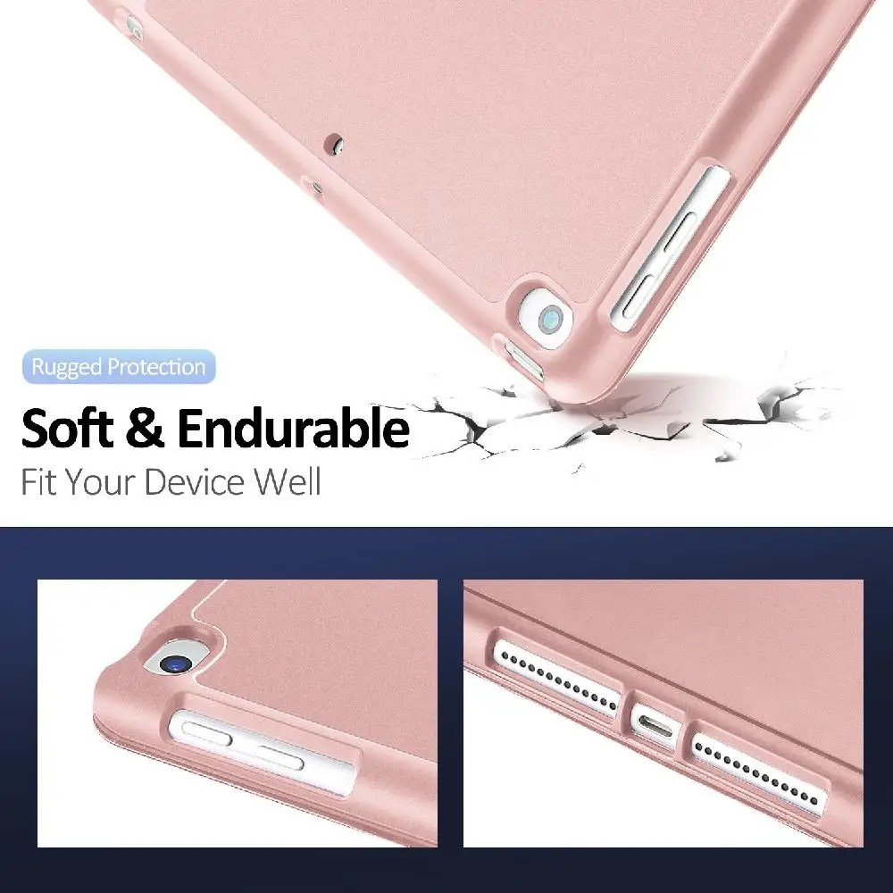 DUX DUCIS для iPad pro 7 10,2 дюймов искусственная кожа+ задняя крышка из ТПУ полный защитный чехол с держателем ручки