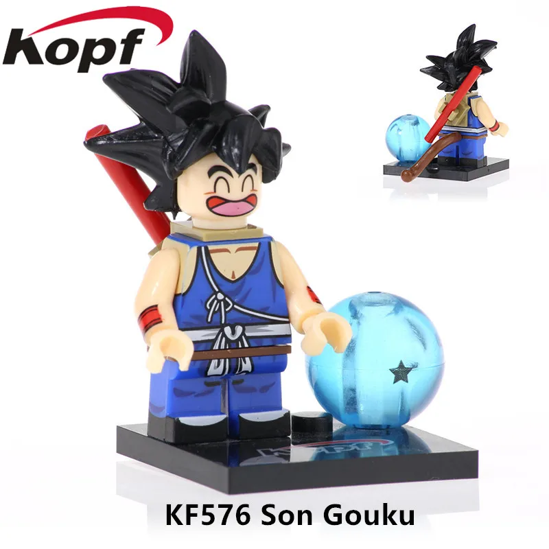 20 шт. фигурки Dragon Ball Z Krillin Black Goku Rose Vegeta строительные блоки коллекция деталек Подарочные игрушки Модель Дети KF577 - Цвет: KF576 20Pcs No Box
