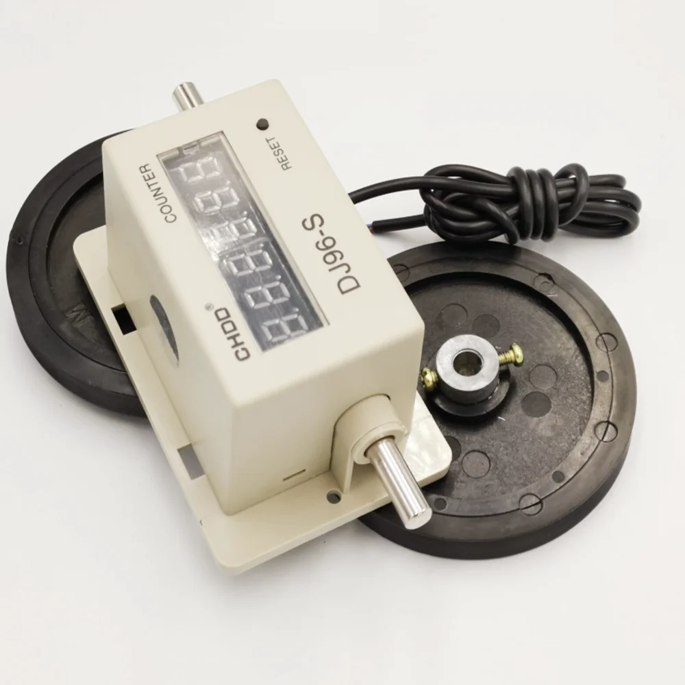 Contametri Digitale Meccanico - Contatore Lunghezze Tessuto E Filo, 6 Cifre, 99999.9m - Foto 8