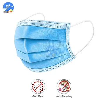 

20 pcs/lot Respirator Protective Mask Disposable Non Woven Dust Breathable Face Safety Mask 3 Layers Filter