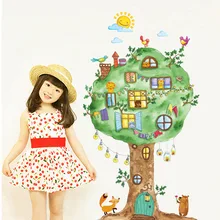 ABC1057 мультфильм животное Дерево животное Королевство детская комната гостиная настенные декоративные наклейки
