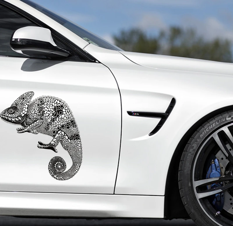 Персонализированная и изысканная Автомобильная наклейка Хамелеон из ПВХ