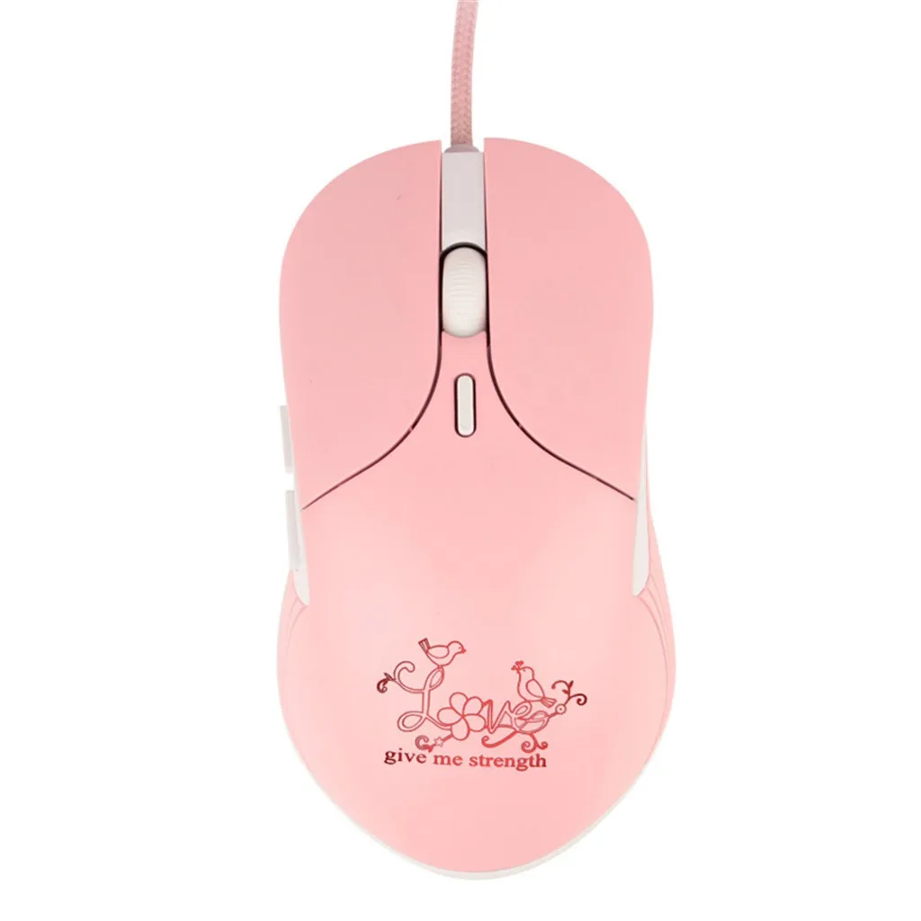Компьютерная мышь игровая HMO-09 USB Проводная светодиодный мышь девочка Луна мультяшная оптика компьютерные игры для ноутбука Прямая поставка