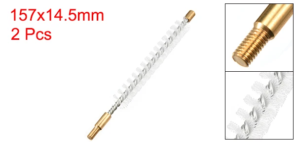2pcs 6.2in-L 14.5mm Uxcell 1/2 шт. постоянным током морозильник холодильник катушки инструмент для очистки 6," /6,3" Длинные 12,5/14,5/16 мм Диаметр нейлон щетиной(Стоматологическая полировальная щетка) белый - Цвет: 2pcs 6.2in-L 14.5mm