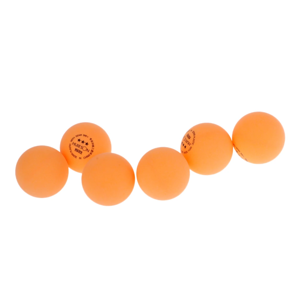 6Pcs 40mm 3-Star Premium Ping Pong Balls Advanced Training Table Tennis Ball