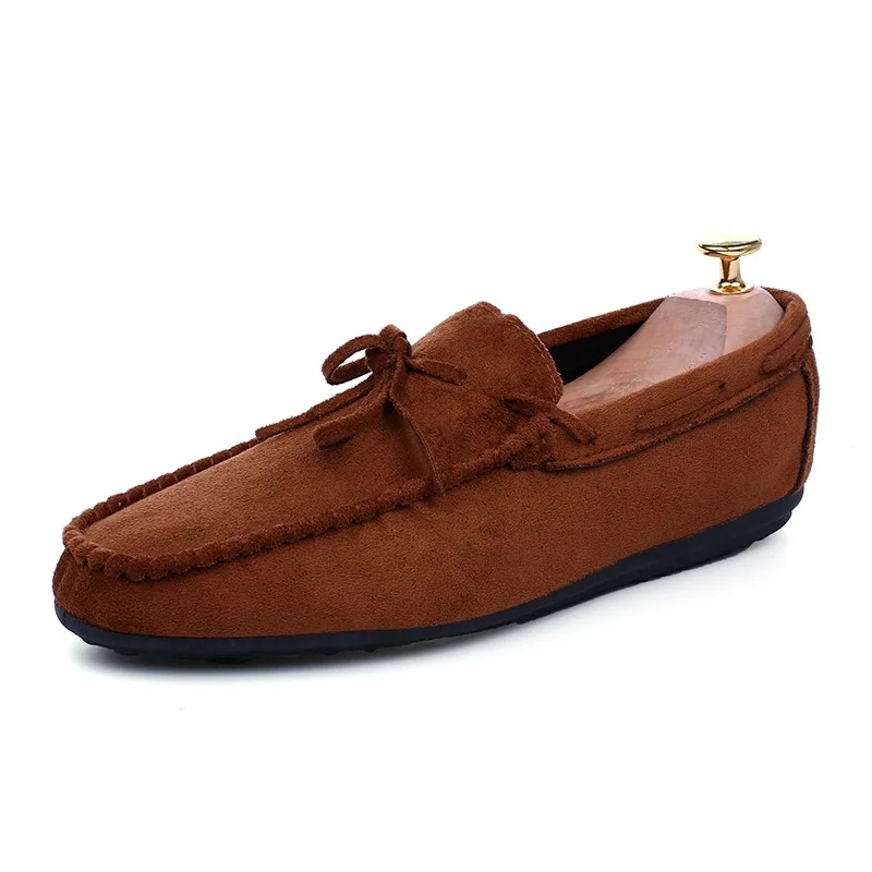

Moccasins Men Suede Tassel Loafer Red Bottom Slip On Driving Shoes Casual Flat Fringe Loafers Breathable Lightweight Lazy Shoes