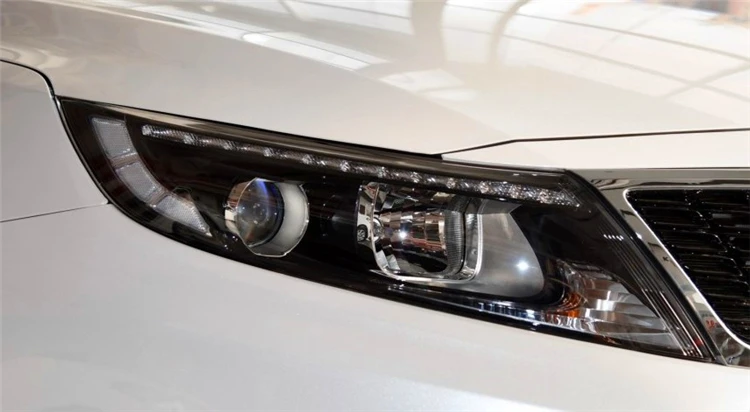 Для KIA K5 2009 2010 2011 2012 передние фары прозрачные абажуры лампы оболочки маски фары крышка объектива Стекло