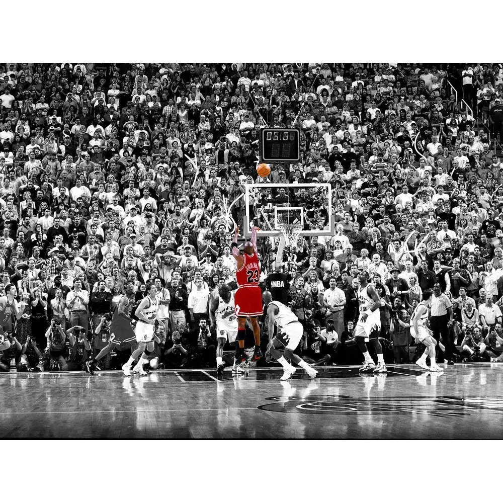 Michael-Jordan-Classic-Buzzer-Beater-1998-Chicago-Bulls-Wall-Pictures-for-Living-Room-Sports-Poster-Home