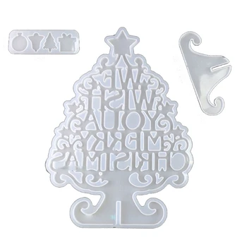 

Christmas Tree Ornaments Epoxy Resin Mold Merry Christmas Home Decor Silicone Mould Christmas Theme Feastival Art Crafts