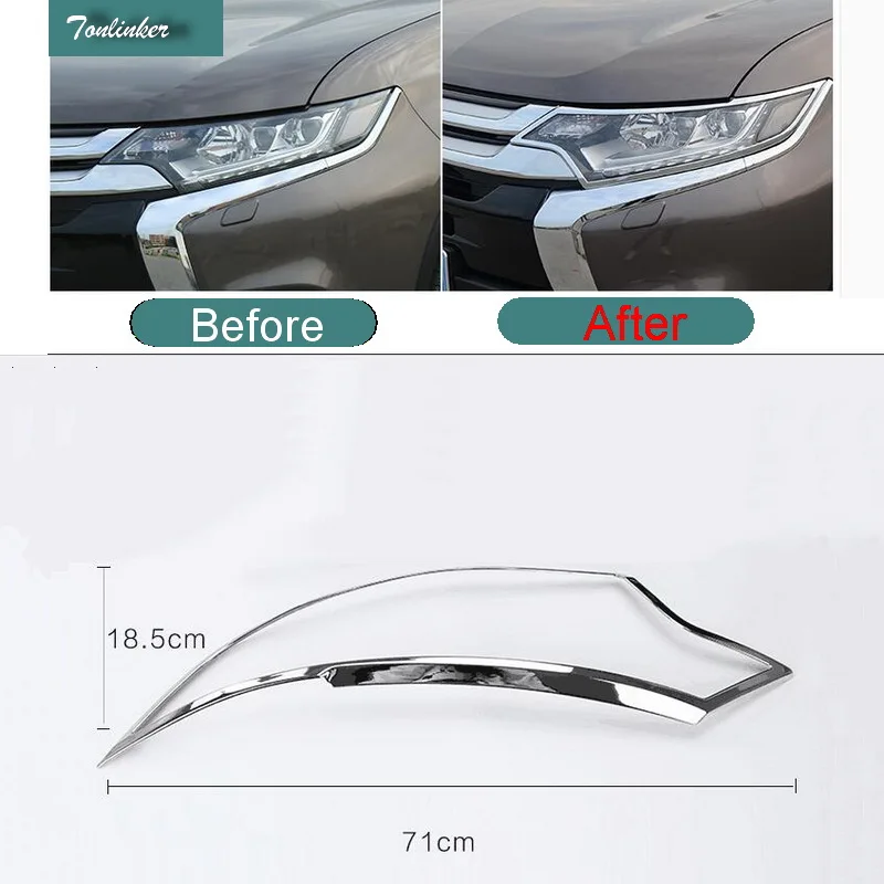 Tonlinker 2 шт. DIY Автомобильный Стайлинг Новый АБС хромированная Защитная панель для