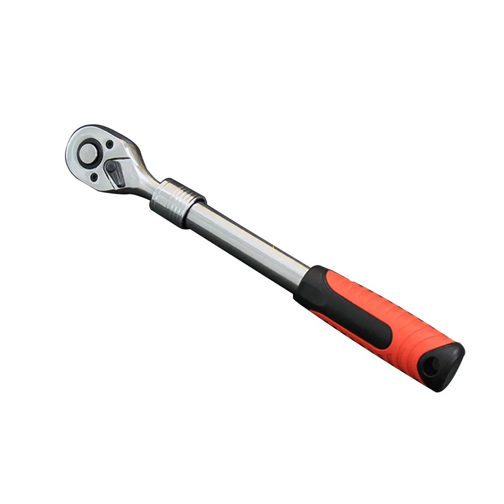 

1/2 Inch Two-Way Retractable Fast Ratchet Wrench Long Sleeve Large Flying Wrench 72 Tooth Telescopic Handle Afterburner Tool