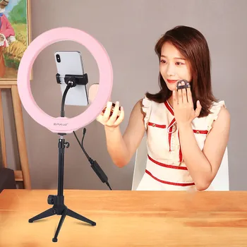 

Fill light Ring Light 10.2 Inch Dimmable RGB Ring Light with Phone Clamp and Remote for Makeup Video Smart Beautiful Fill light
