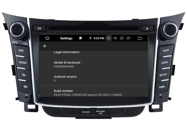 AVGOTOP Android 9,0 4 Гб+ 64 ГБ Автомобильный dvd-плеер для HYUNDAI I30 2012 7 ips HD экран навигации