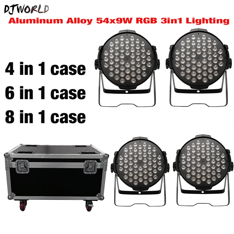 Чехол для освещения алюминиевый сплав 54x9 Вт RGB 3 в 1 LED Par 54x3 RGBW светильник освещение