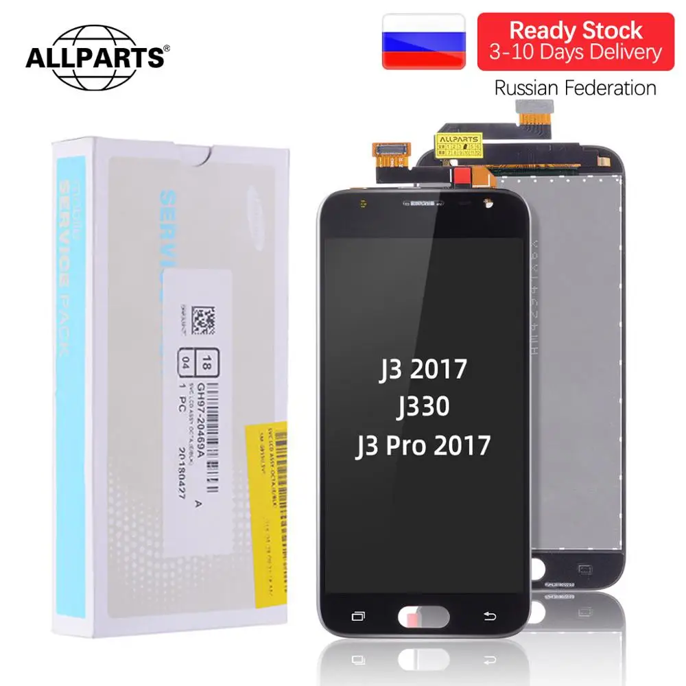 Дисплей для SAMSUNG Galaxy J3 2017 J330f J330 LCD в сборе с тачскрином Оригинал 5.0&quot Черный
